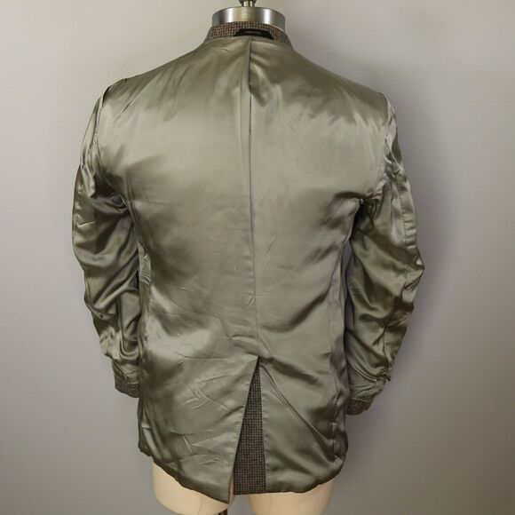 Imperial by Haggar Sport Coat Mens 42L Gray Check Wool Tweed Jacket Blazer Vtg - Picture 13 of 15